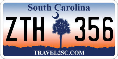 SC license plate ZTH356