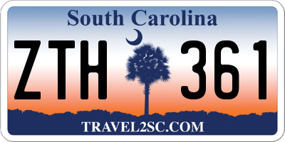 SC license plate ZTH361