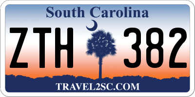 SC license plate ZTH382