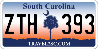 SC license plate ZTH393