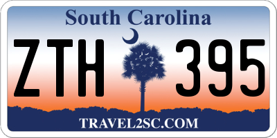 SC license plate ZTH395