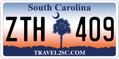 SC license plate ZTH409