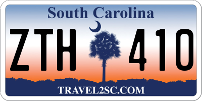 SC license plate ZTH410