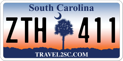 SC license plate ZTH411