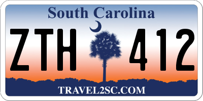SC license plate ZTH412