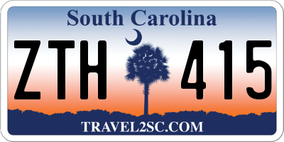 SC license plate ZTH415