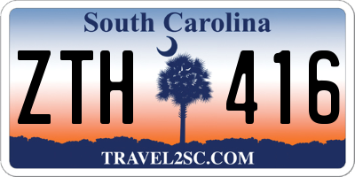 SC license plate ZTH416