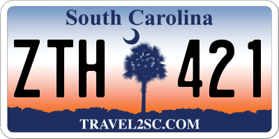 SC license plate ZTH421
