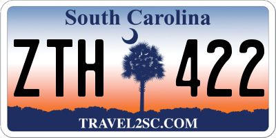 SC license plate ZTH422