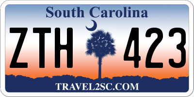 SC license plate ZTH423