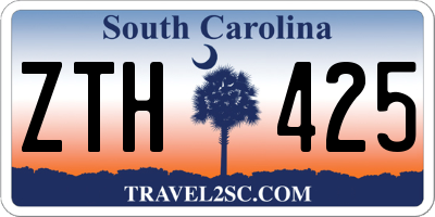 SC license plate ZTH425