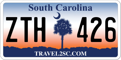 SC license plate ZTH426