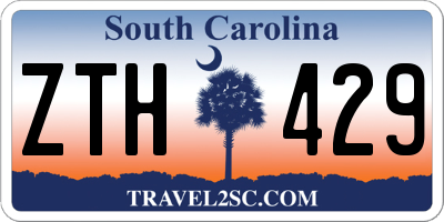 SC license plate ZTH429