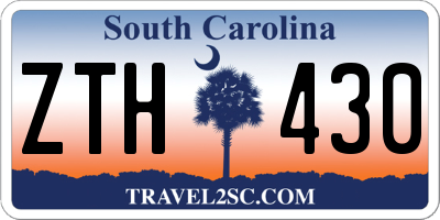 SC license plate ZTH430