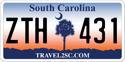 SC license plate ZTH431