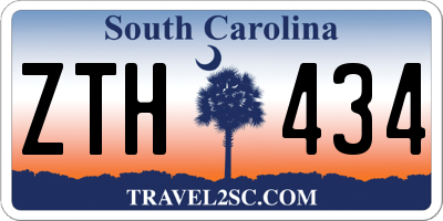 SC license plate ZTH434