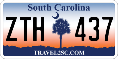 SC license plate ZTH437