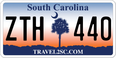 SC license plate ZTH440