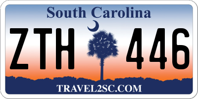 SC license plate ZTH446