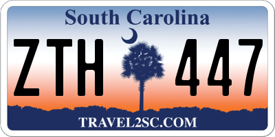SC license plate ZTH447