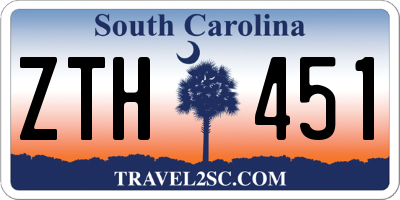 SC license plate ZTH451