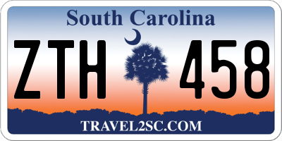 SC license plate ZTH458
