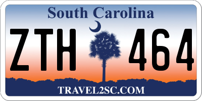 SC license plate ZTH464