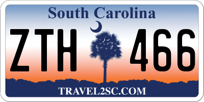 SC license plate ZTH466