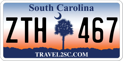 SC license plate ZTH467