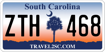 SC license plate ZTH468