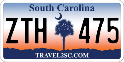 SC license plate ZTH475