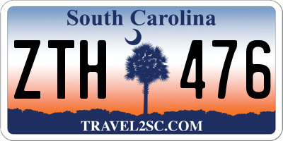 SC license plate ZTH476