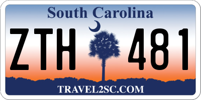 SC license plate ZTH481
