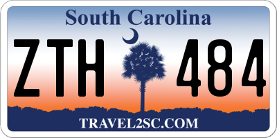 SC license plate ZTH484