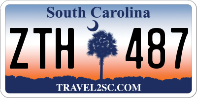 SC license plate ZTH487
