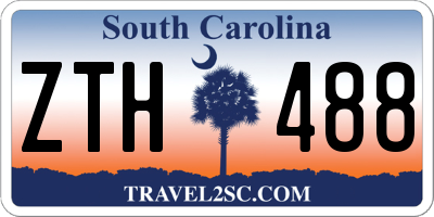 SC license plate ZTH488