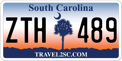 SC license plate ZTH489