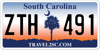 SC license plate ZTH491
