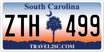 SC license plate ZTH499