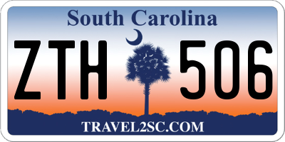 SC license plate ZTH506
