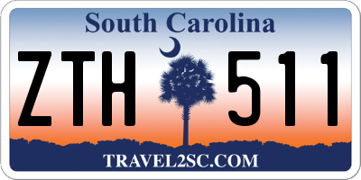 SC license plate ZTH511