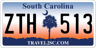 SC license plate ZTH513
