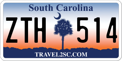 SC license plate ZTH514