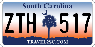 SC license plate ZTH517