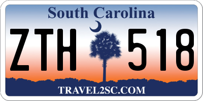 SC license plate ZTH518