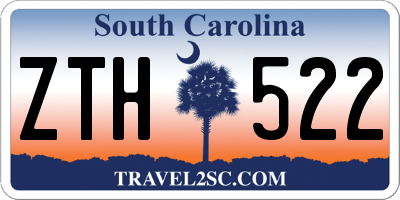 SC license plate ZTH522