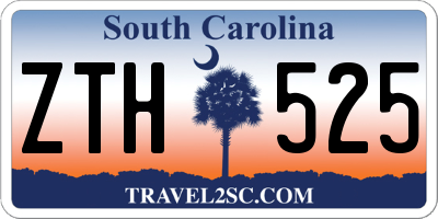 SC license plate ZTH525