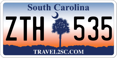 SC license plate ZTH535