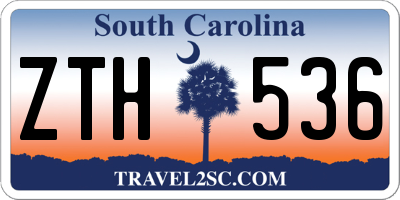 SC license plate ZTH536