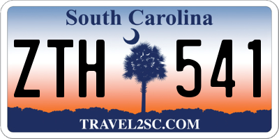 SC license plate ZTH541